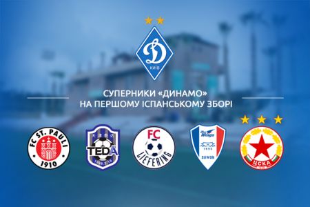 Повний перелік контрольних матчів «Динамо» на першому зборі