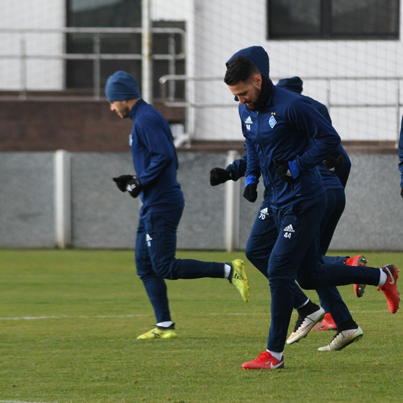 Final preparations for the game against Skenderbeu