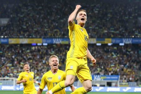 Brace by Tsyhankov helps Ukraine flatten Serbia