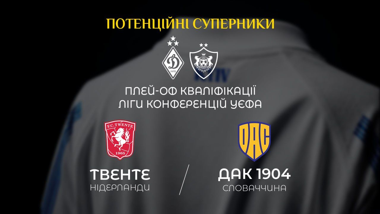 «Динамо» дізналося потенційних суперників у раунді плей-оф кваліфікації Ліги конференцій