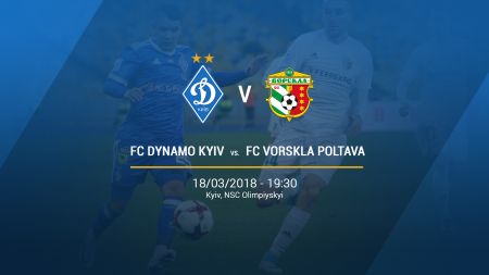 Date and time for the match against Vorskla