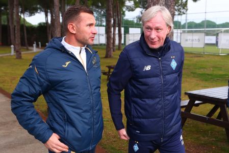 Andriy Shevchenko and his assistant coaches visit Dynamo in Belek (+VIDEO)