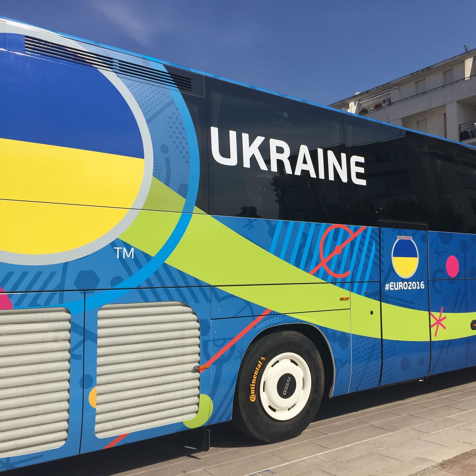 Ukraine arrive at Euro-2016 base