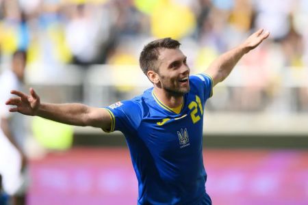 Assist and goal by Karavayev help Ukraine flatten Armenia in the Nations League
