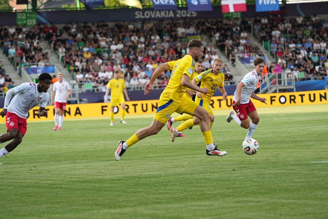 Голи Волошина та Брагару не допомогли Україні U21 перемогти Данію у першому матчі Євро-2025