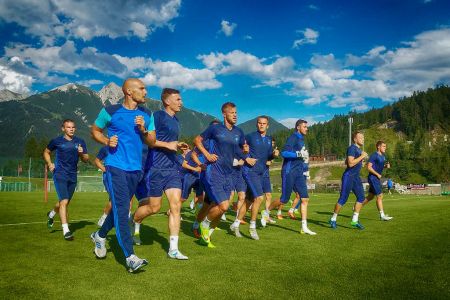 Dynamo in Austria: first day, first training session