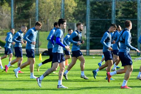 As champions: the White-Blues getting ready for final games of the season