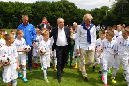 Ihor SURKIS opens new field for young players at Nyvky training complex