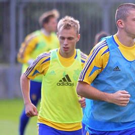 Dynamo players start preparation for the game against Croatia with Ukraine U-21