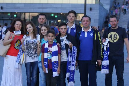 Contest winners get tickets and attend Dynamo match against Hoverla