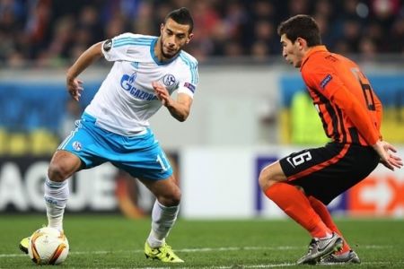 Schalke 04 with Younes Belhanda draw against Shakhtar