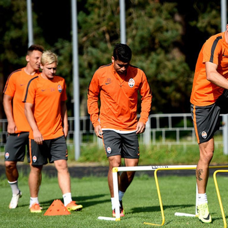 Shakhtar getting ready for the game against Dynamo