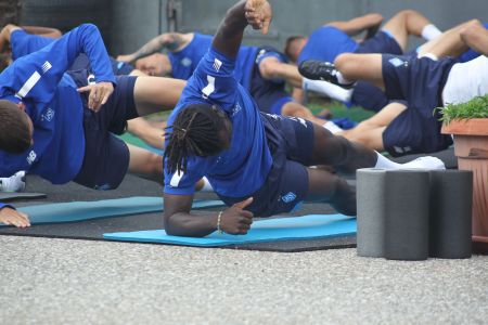 Dynamo training camp: morning gym session