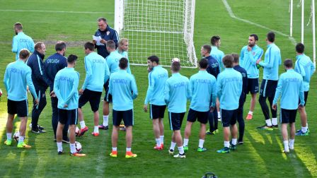 Croatia with Domagoj Vida getting ready for 2018 World Cup qualifiers against Kosovo and Finland