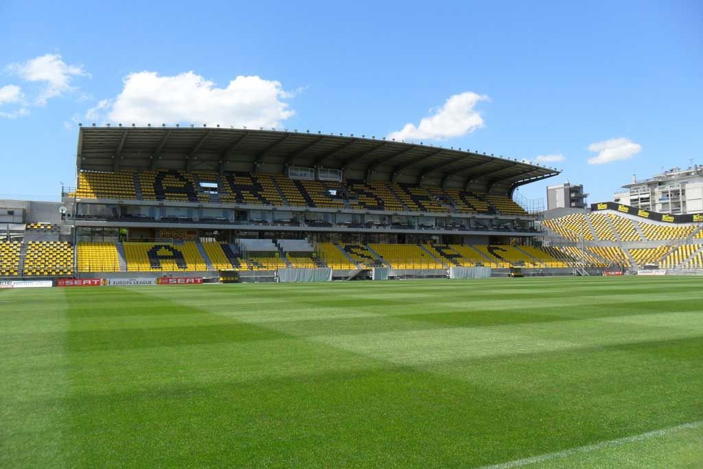 Dynamo fans’ sector at the away match against Aris