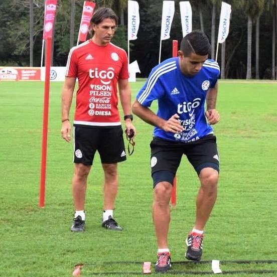 Derlis Gonzalez getting ready for Copa America