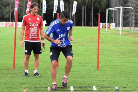 Derlis Gonzalez getting ready for Copa America