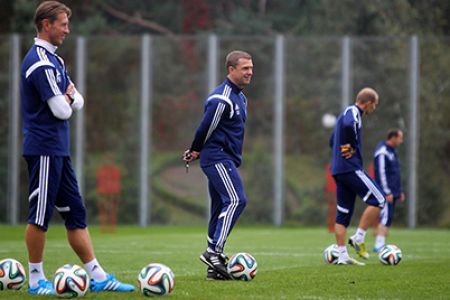 Getting back to training with Dynamo after international matches