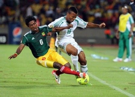 Nigeria with Brown Ideye in the quarter final of Africa Cup of Nations-2013
