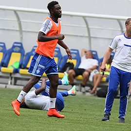 Dynamo training session at Arena Lviv