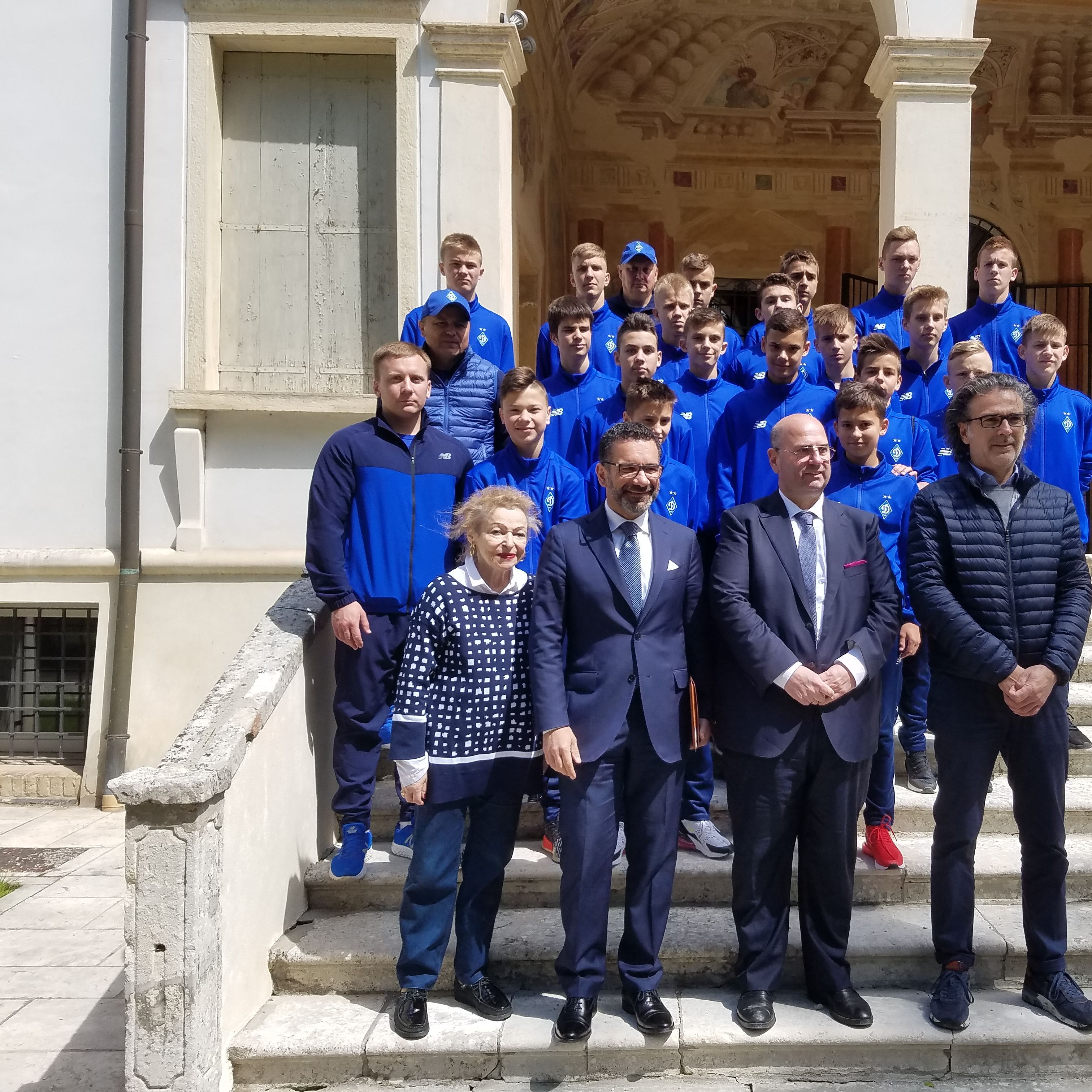 Welcome reception for Dynamo U-14 before the start of Abano Football Trophy