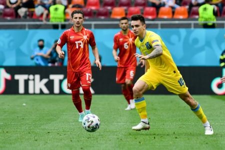 Eight Dynamo players feature for Ukraine against North Macedonia