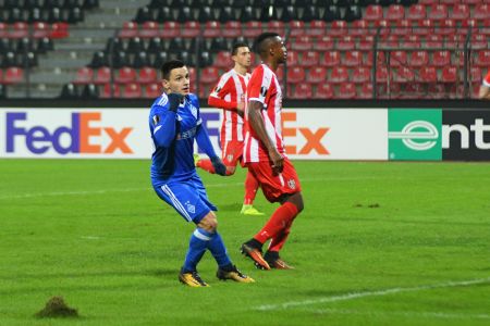 RUSYN, MOROZIUK and BESEDIN on the match against Skenderbeu