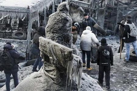 Valeriy Lobanovskyi Monument. Rescue