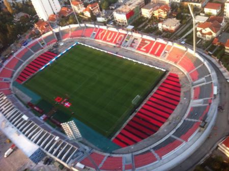 Elbasan Arena waiting for FC Dynamo Kyiv