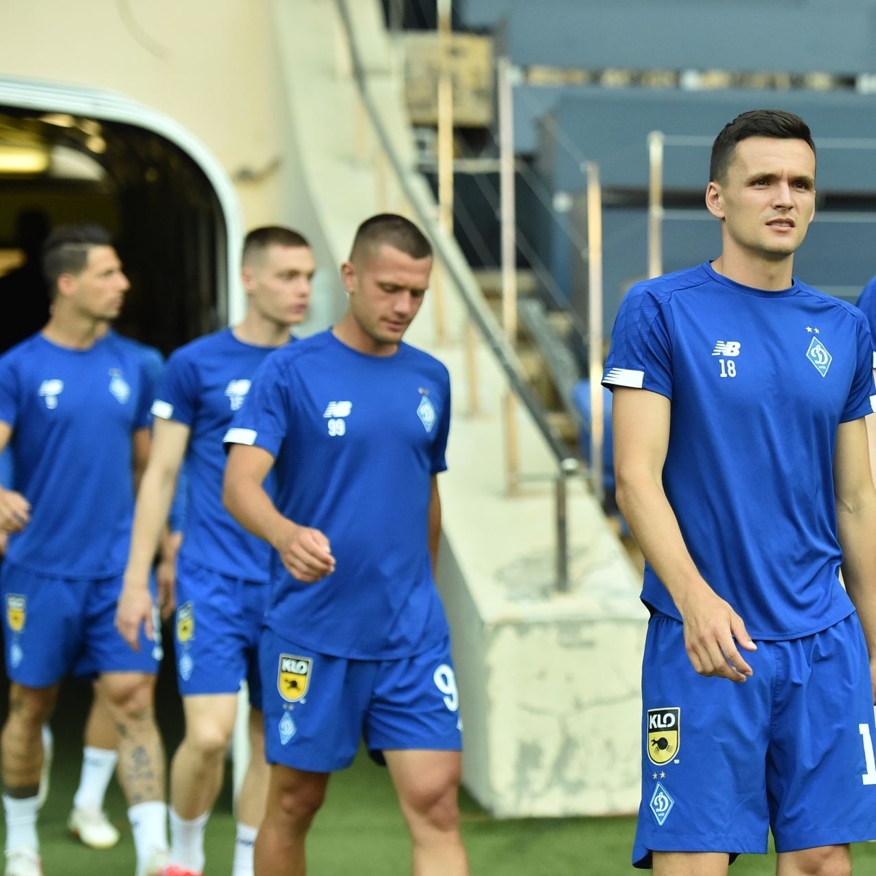 Dynamo training session at Metalist Stadium