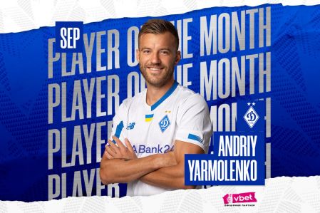 Andriy Yarmolenko – Dynamo best player in September