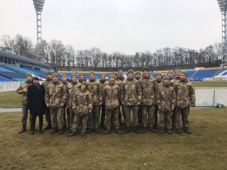 Учні військового ліцею імені Богуна відвідали стадіон «Динамо»