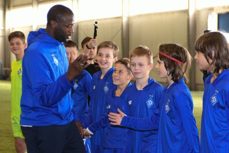 Master class for Dynamo football school trainees from Yaya Toure