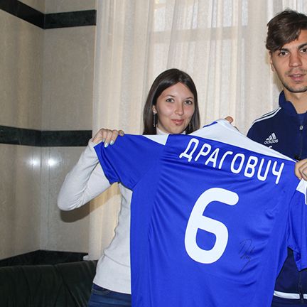 Aleksandar DRAGOVIC awarded his signed shirt to the winner of contest on club's Facebook!