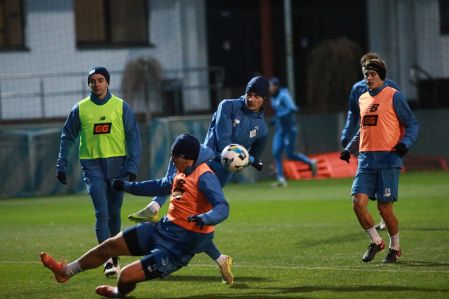 Dynamo players hold their first training session under Ihor Kostyuk