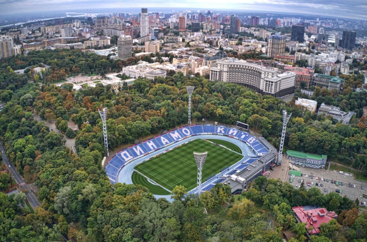 Match against Vorskla at the Dynamo Stadium