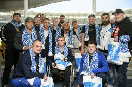 Dynamo invite wounded warriors to the game against Desna