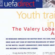 In uefadirect issue: Youth training in Kiev