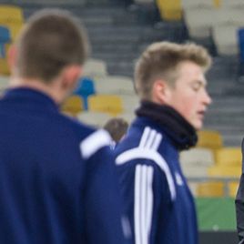 Aalborg training session at the NSC Olimpiyskyi