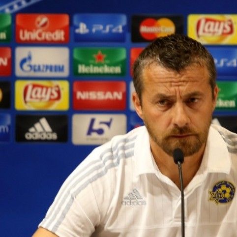 Press conference of Maccabi head coach before the game against Dynamo