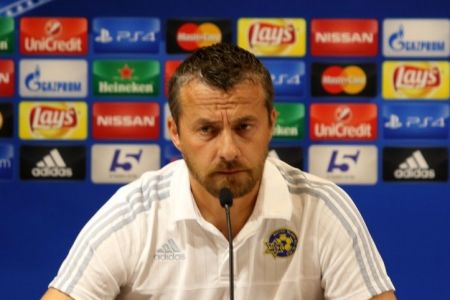 Press conference of Maccabi head coach before the game against Dynamo