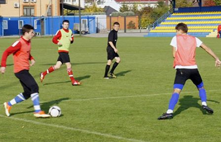 Dynamo opponent FC Arsenal Kyiv play practice match