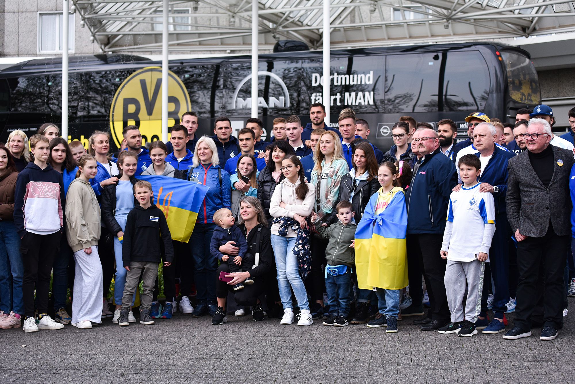Зустріч «Динамо» з українськими біженцями