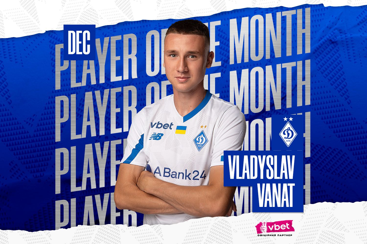 Vladyslav Vanat – Dynamo best player in December!