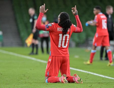 Rodrigues scores for Luxembourg against Portugal