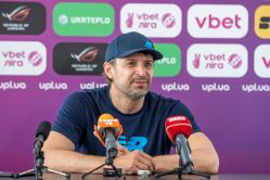 Press conference of Olexandr Shovkovskyi after the match against Veres