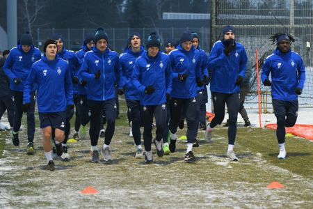 Dynamo first session at the training ground
