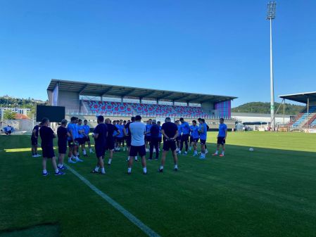 Dynamo training camp. Afternoon session after moving to France