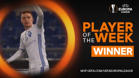 Viktor TSYHANKOV – Europa League player of the week!