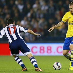 WBA with Goran Popov suffer defeat against Arsenal